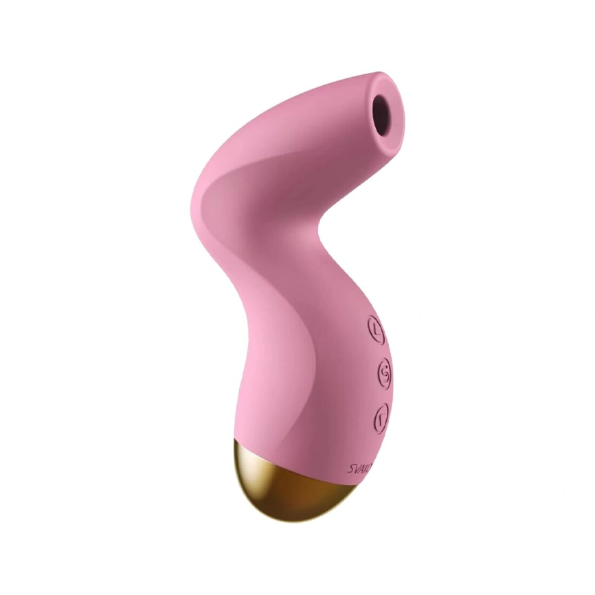 Вакуумный клиторальный стимулятор Svakom Pulse Pure Pale Pink, 5 режимов, 5 интенсивностей в каждом фото 8
