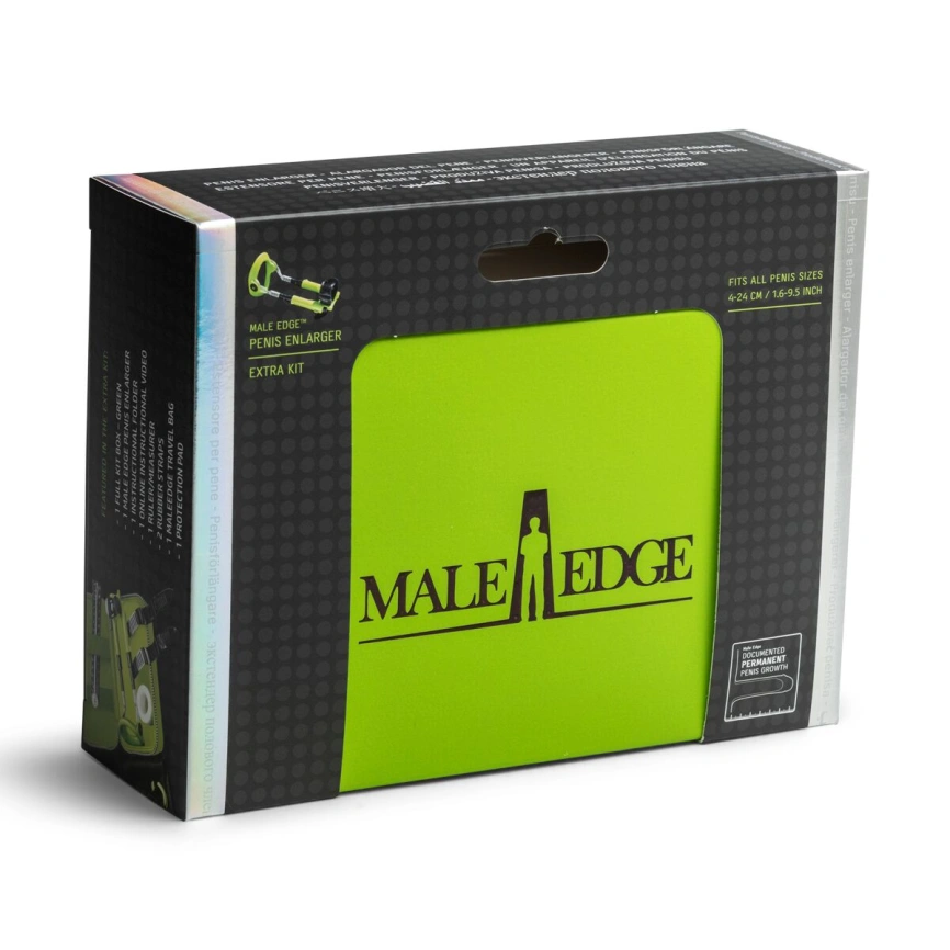 Экстендер для увеличения члена Male Edge Extra, ремешковый, масса всего 65 г, прочный пластик фото 9