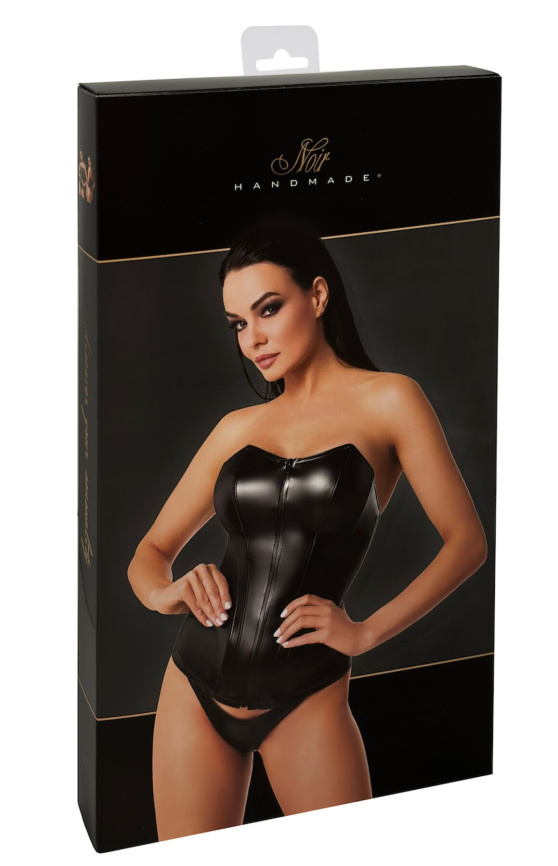 Корсет Noir Handmade F334 Powerwetlook corset - L фото 8