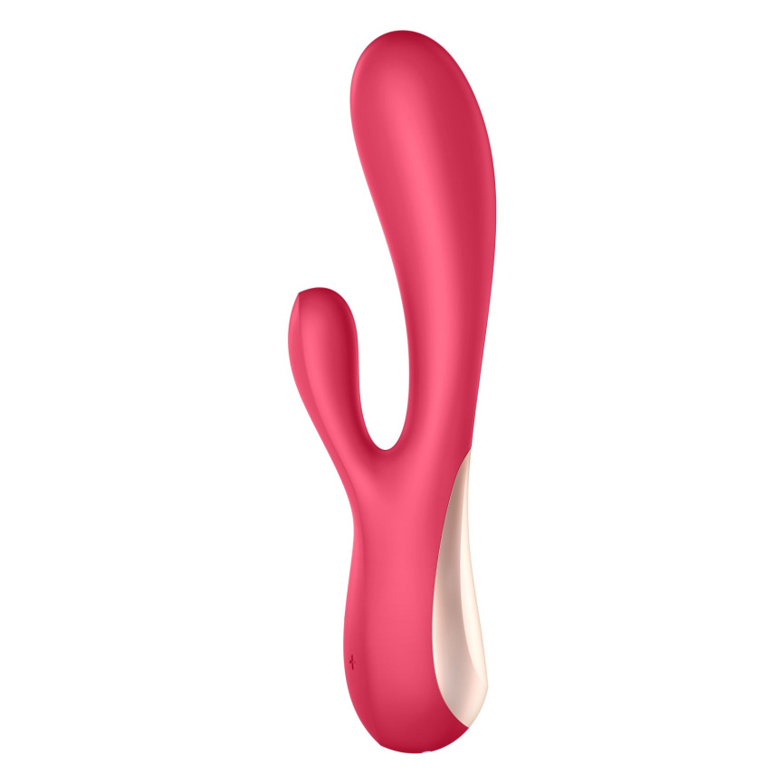 Смарт вібратор-кролик Satisfyer Mono Flex Red, 2 мотори, керування через інтернет фото 2