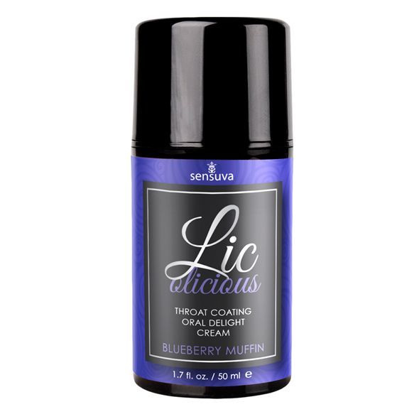 Гель для мінету Sensuva Lic-o-licious Blueberry Muffin (50 мл), оліїстий, без цукру фото 1