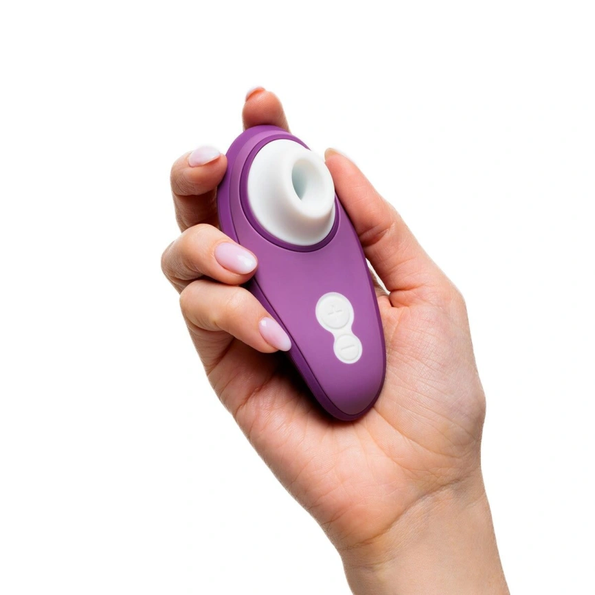 Вакуумный клиторальный стимулятор Womanizer Liberty 2 Purple, 8 режимов, магнитная крышечка фото 12