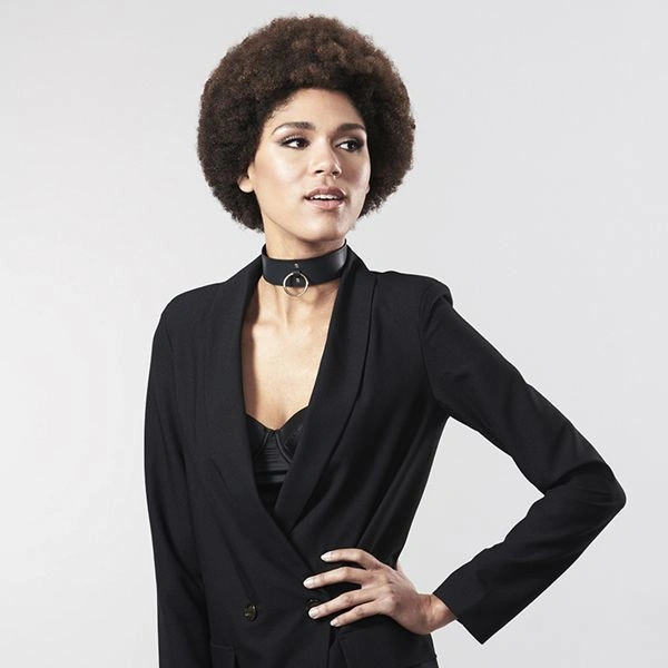 Чокер Bijoux Indiscrets MAZE - Wide Chocker Black фото 7
