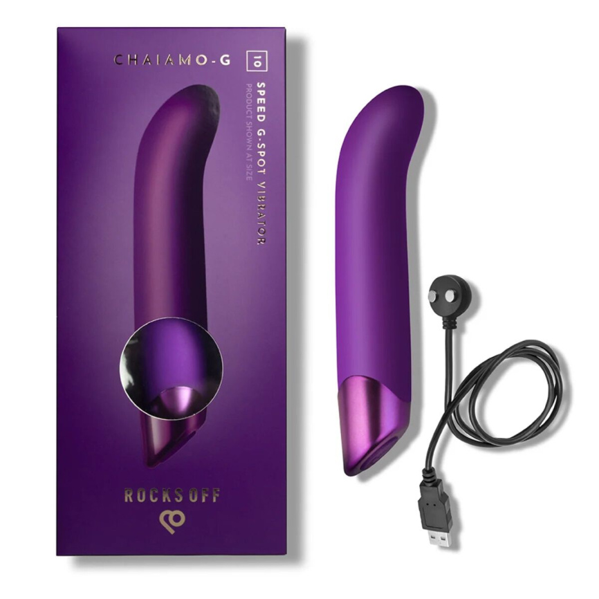 Вібратор для точки G Rocks Off Chaiamo G Purple, 10 режимів фото 4