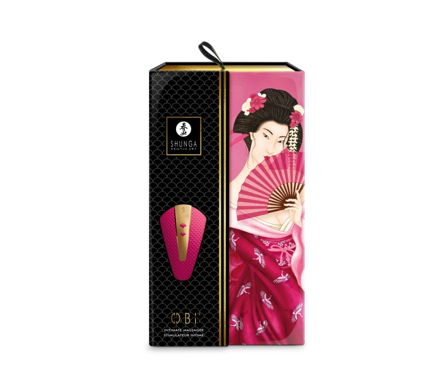 Клиторальный вибратор Shunga Obi Raspberry фото 6