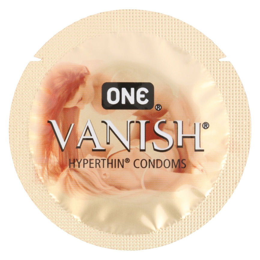 Набір презервативів ONE Vanish Hyperthin, 100 шт, ультратонкі, зі змазкою, паковання-тубус фото 3