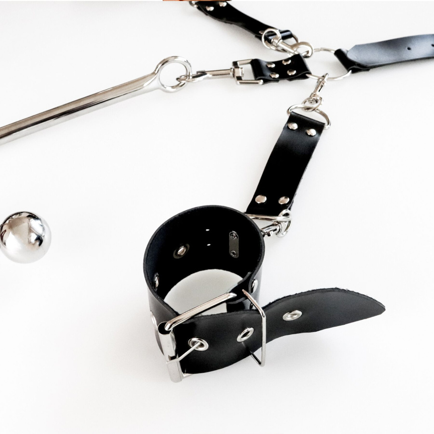 Бондажний набір з металевим анальним гаком Art of Sex Beatrice Bondage set with anal hook № 1 фото 2