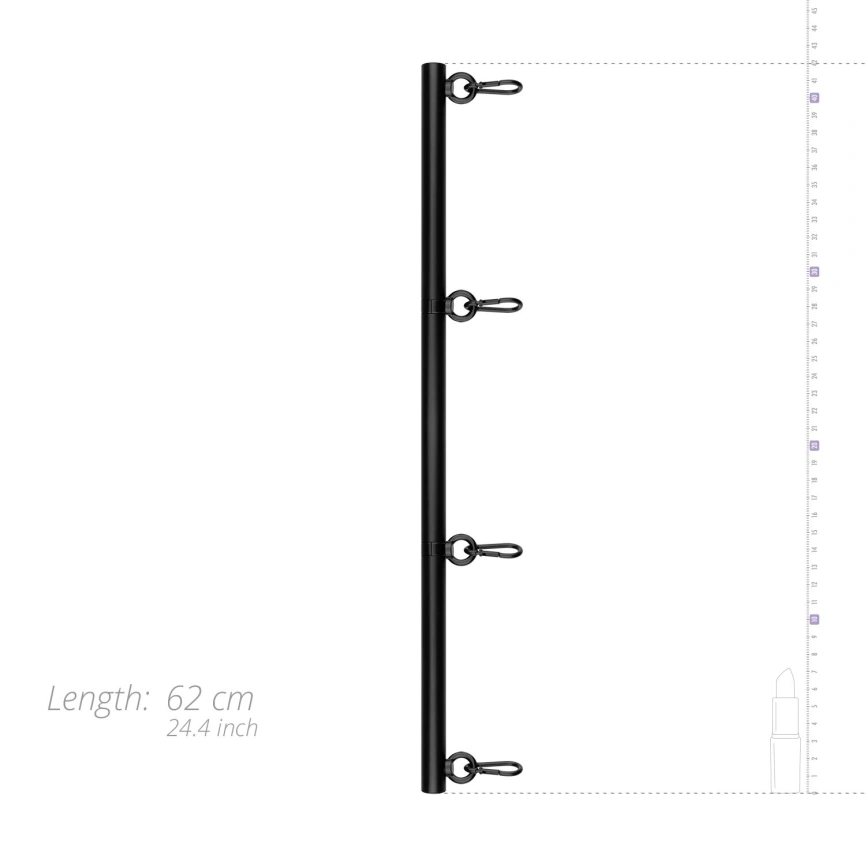 Фиксатор для рук и ног Bedroom Fantasies: Spreader Bar Lightweight Restraint Bar, черный фото 3