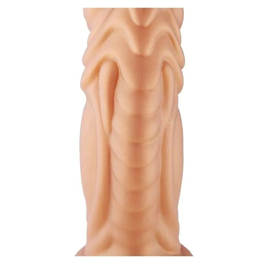 Фаллоимитатор для секс-машин Hismith Slightly Curved Silicone Dildo Monster Series, крепление KlicLok фото 5