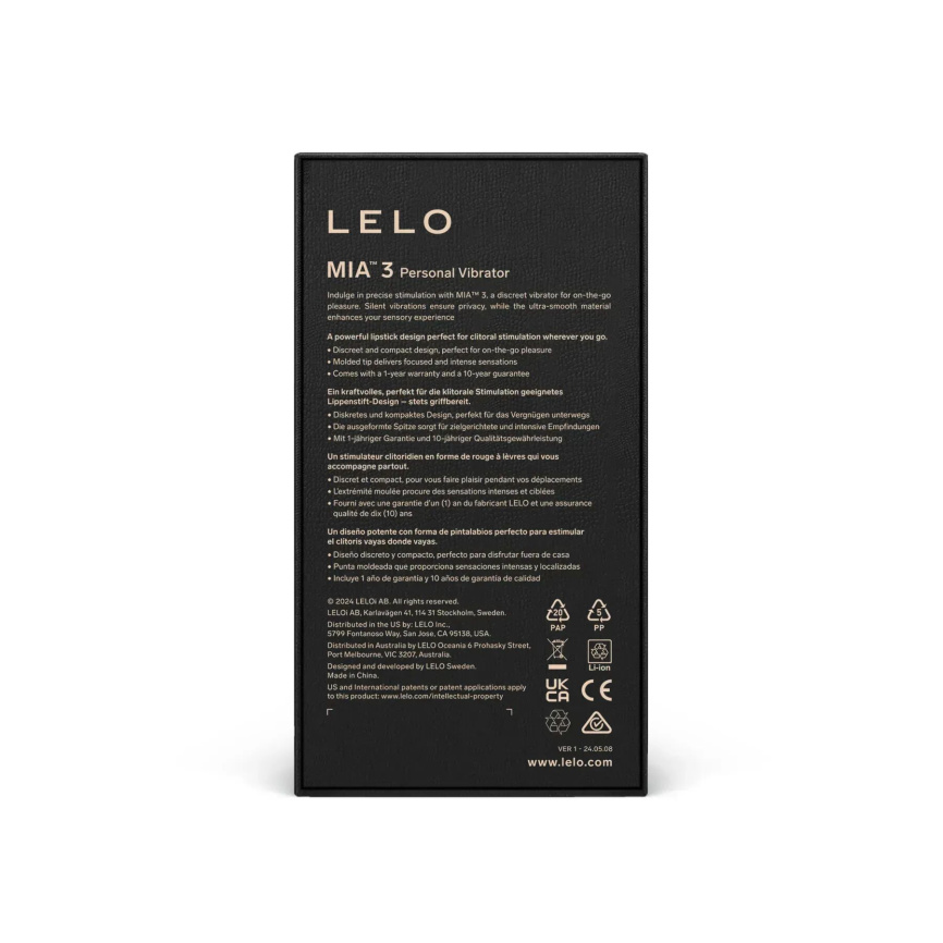 Шикарна віброкуля LELO Mia 3 Black фото 10