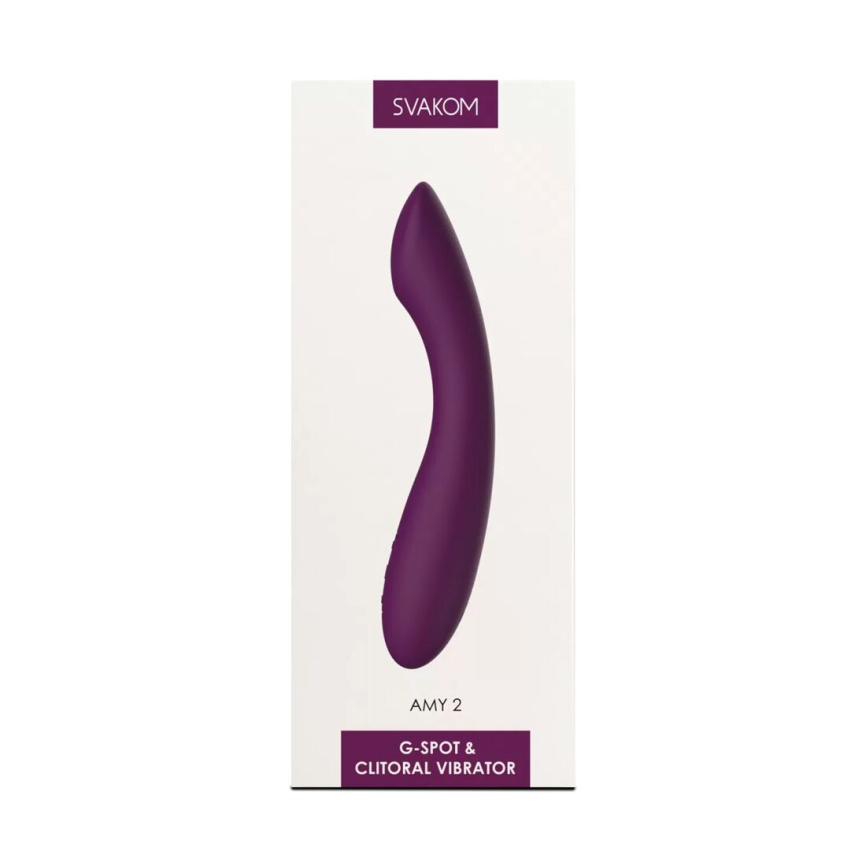 Вібратор для точки G з інтелектуальним режимом Svakom Amy 2 Violet фото 9