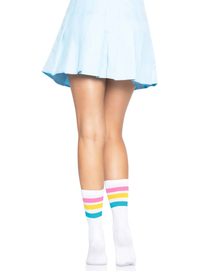 Носки женские в полоску Leg Avenue Pride crew socks Pansexual, 37–43 размер фото 6