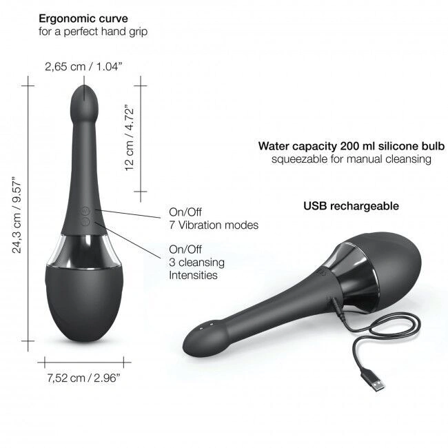 Автоматический анальный душ-вибратор Dorcel Douche Mate Pro (мятая упаковка!!!) фото 6