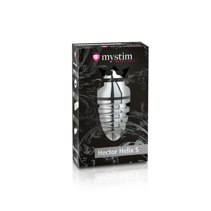 Металлическая анальная пробка Mystim Hector Helix S для электростимулятора, диаметр 4 см фото 3