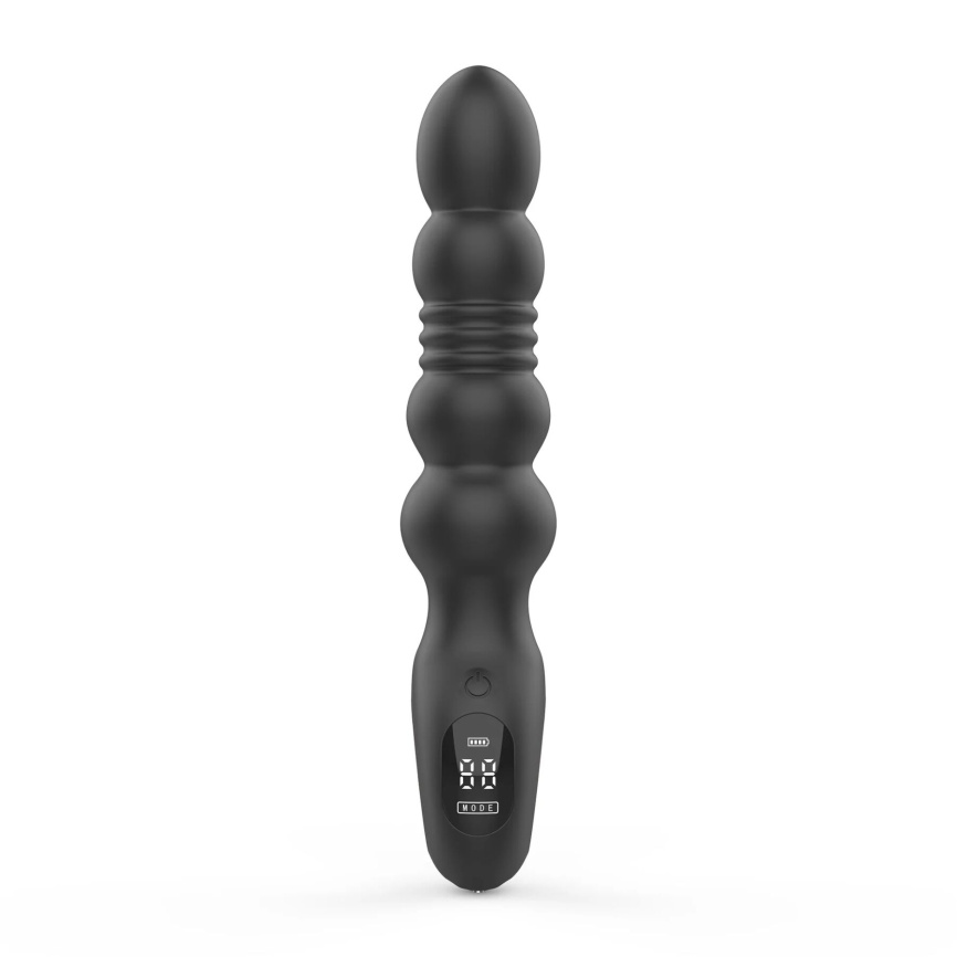 Анальний вібратор з пульсацією Loviss Thor Thrusting Anal Plug, 2 мотори фото 2