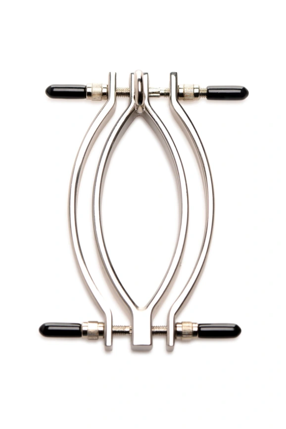 Зажим для половых губ Master Series: Pussy Tugger Adjustable Vagina Clamp with Chain фото 2