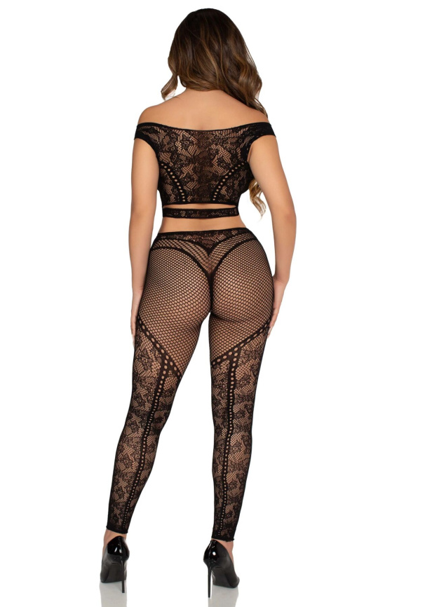 Комплект Leg Avenue Off Shoulder Crop Top and Legging One Size фото 4