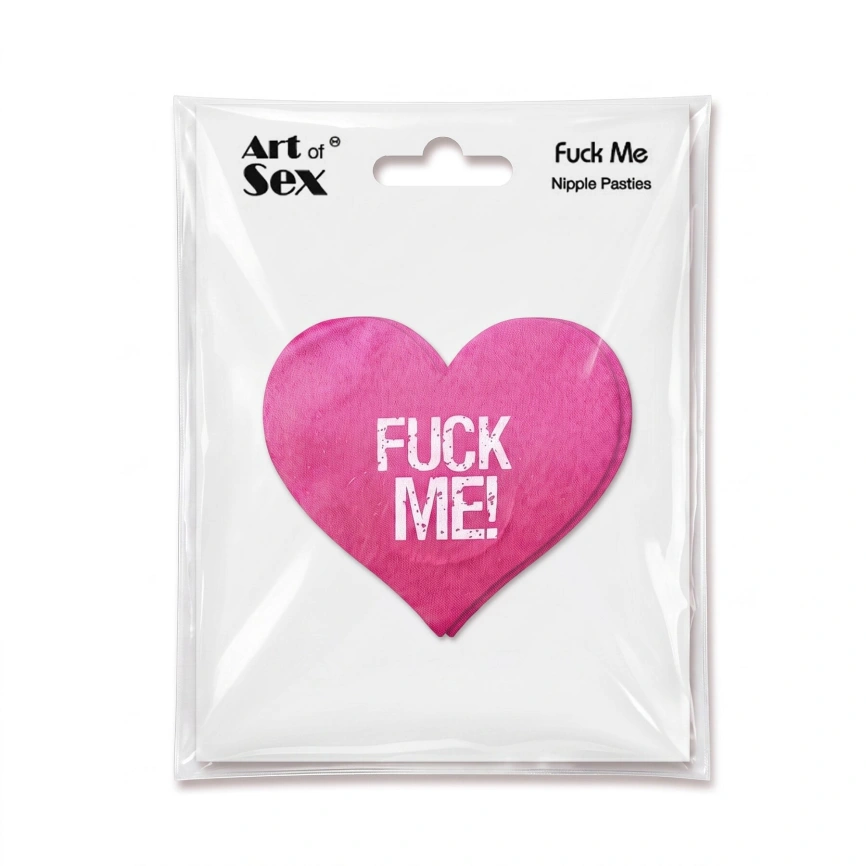 Пестис-сердечки Art of Sex - Fuck me, розовый фото 3