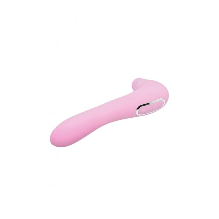 Вакуумний стимулятор з вібрацією Wooomy Smoooch Pink Clitoral Suction & Vibration, 10х2 режимів фото 3