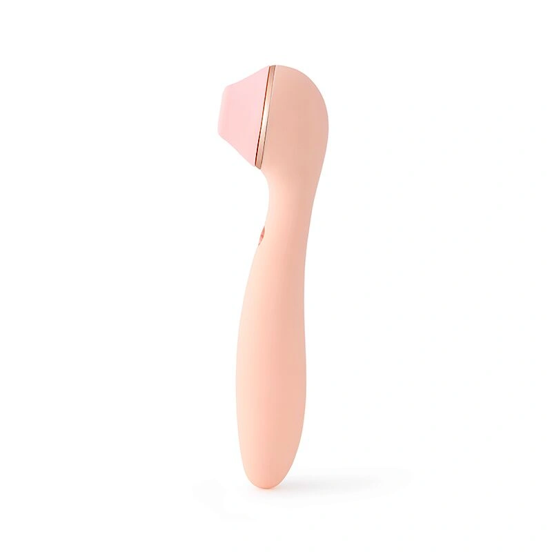 Вакуумный стимулятор с вибратором KISSTOY Polly Max Pink фото 2