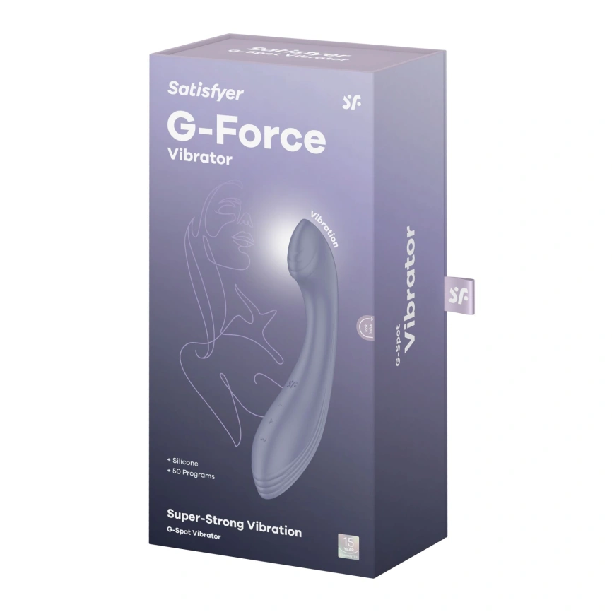 Вибратор для точки G Satisfyer G-Force Violet, 10 режимов + 5 уровней интенсивности фото 6
