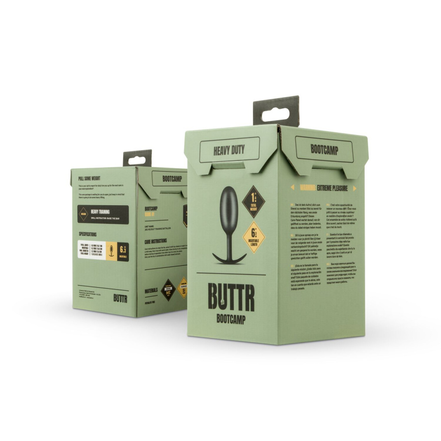 Анальна пробка BUTTR - Heavy Duty Weighted Butt Plug фото 6