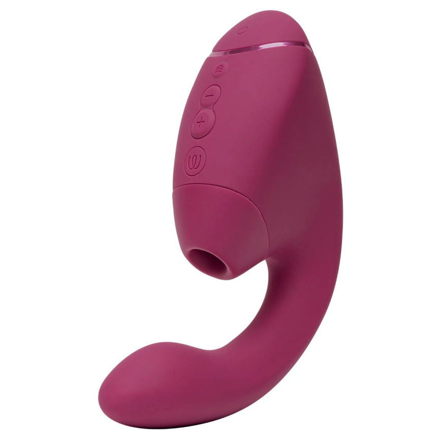 Подвійний вакуумний кліторальний стимулятор з вібрацією Womanizer Next Duo - Dusky Pink фото 1