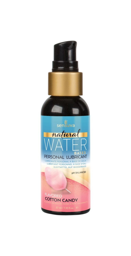 Змазка на водній основі Sensuva Natural Water-Based Cotton Candy (57 мл) без гліцерину та парабенів фото 2