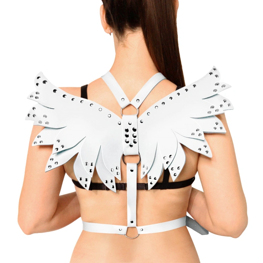 Женская портупея Art of Sex - Wings белая L-2XL, экокожа фото 1