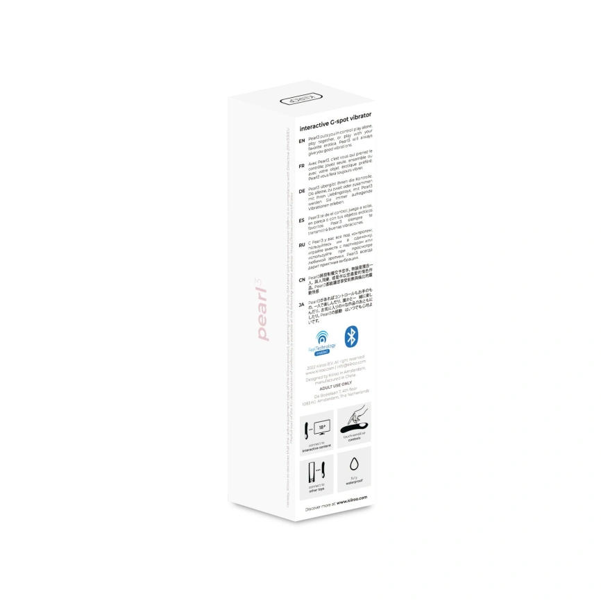 Интерактивный вибростимулятор точки G Kiiroo Pearl 3 Pink фото 4