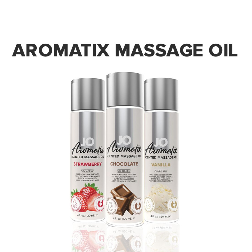 Натуральна масажна олія JO Aromatix Massage Oil Chocolate 120 мл фото 5