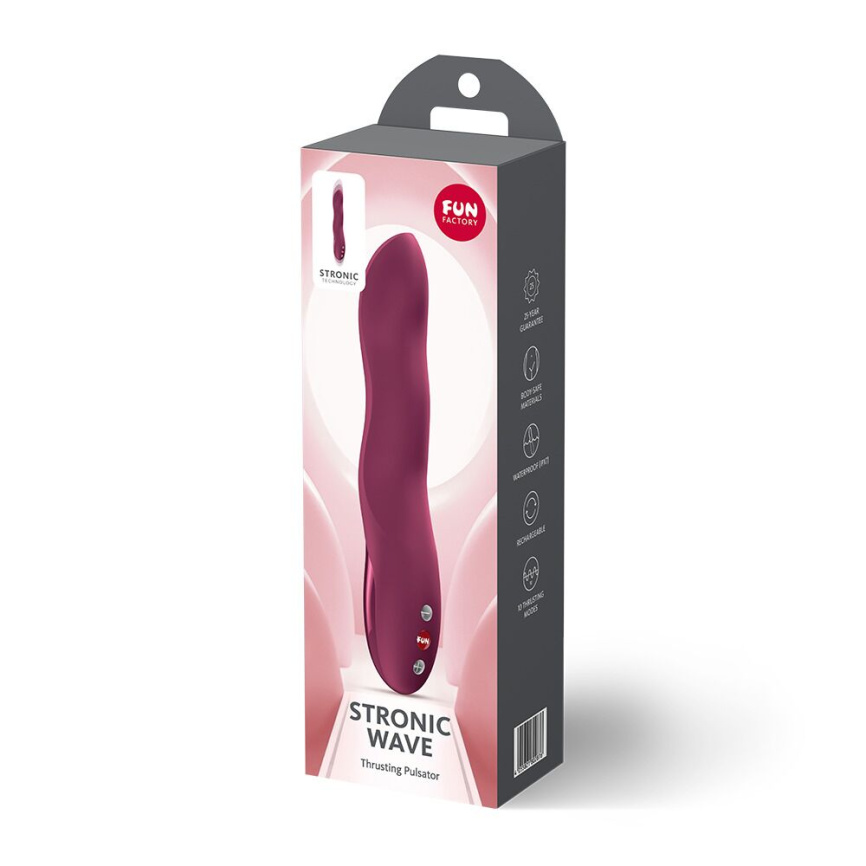 Пульсатор для точки G Fun Factory Stronic Wave Wine Red фото 11