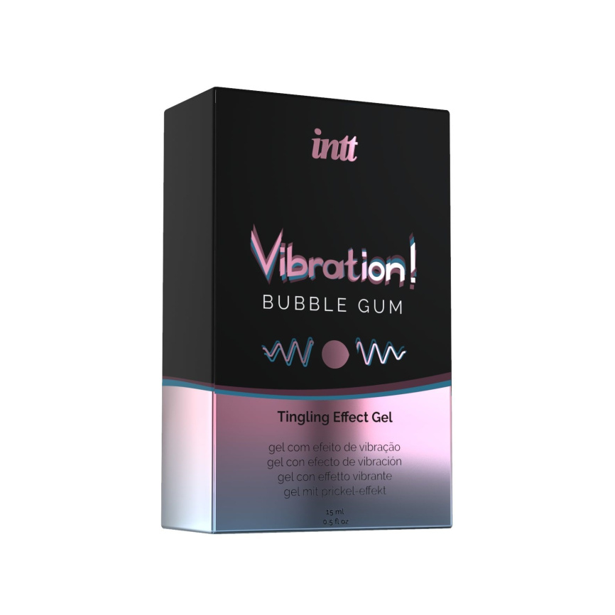 Рідкий вібратор Intt Vibration Bubble Gum (15 мл), густий гель, дуже смачний, діє до 30 хвилин фото 3