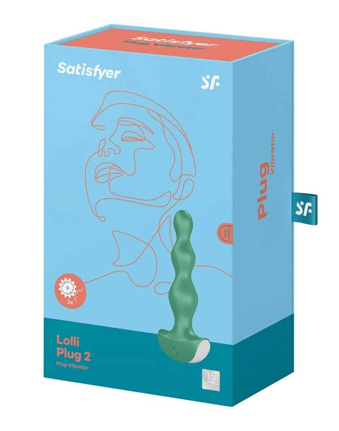 Анальный стимулятор-бусины с двумя моторами Satisfyer Lolli-Plug 2 Green фото 6