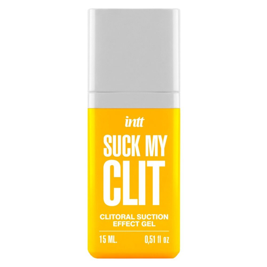 Смоктайзер для клітора Intt Suck My Clit Tropical Mango (15 мл), манго, гель з ефектом посмоктування фото 1