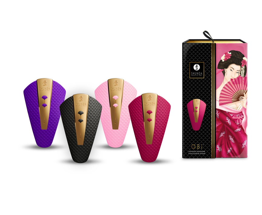 Кліторальний вібратор Shunga Obi Raspberry фото 9