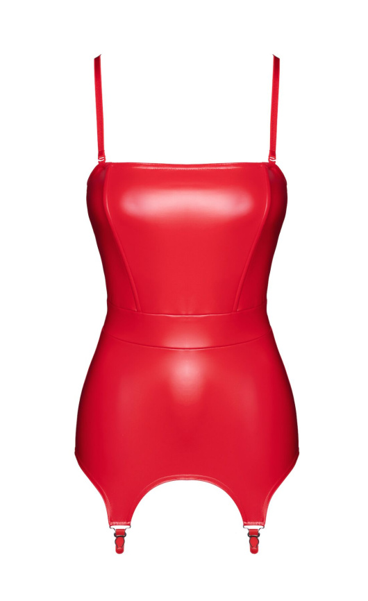 Корсет з підв'язками для панчіх Noir Handmade F368 Bombshell Fierce Corset-belt Red M фото 9