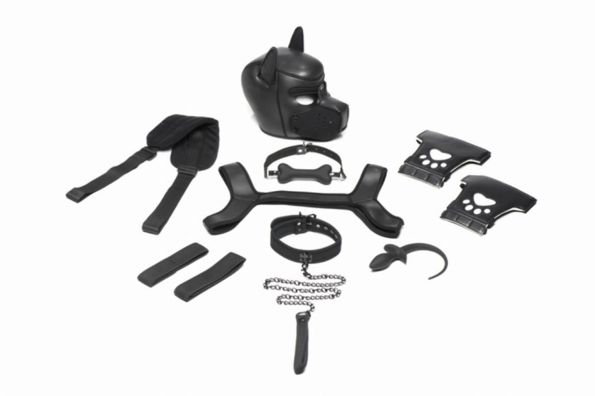 Набір BDSM цуценя Master Series Luxury Pup Arsenal Set - Black фото 1