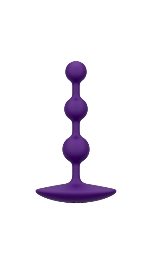 Анальные бусы Romp Amp Dark Purple, силикон, макс. диаметр 2,6 см фото 1