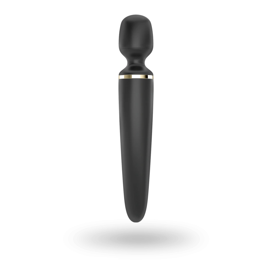 Вибромассажер Satisfyer Wand-er Woman (Black/Gold), водонепроницаемый, мощный, размер XXL фото 4