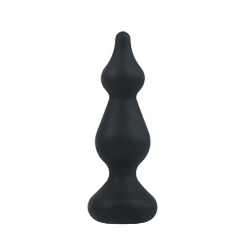 Анальна пробка Adrien Lastic Amuse Mini Black (S) з двома переходами, макс. діаметр 3 см фото 1