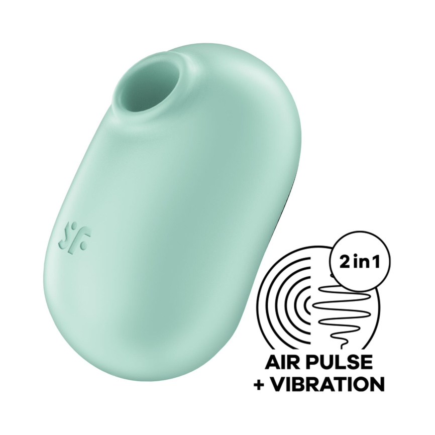Вакуумний стимулятор із вібрацією Satisfyer Pro To Go 2 Mint фото 1