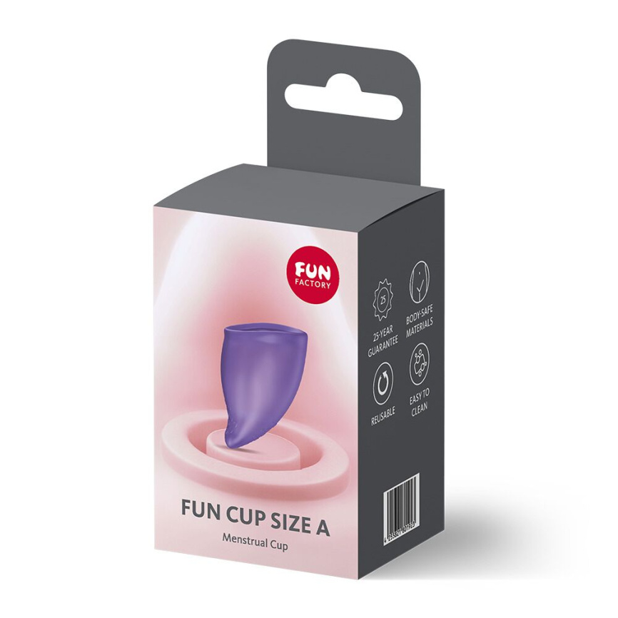 Менструальна чаша Fun Factory FUN CUP SIZE A Black Currant, багаторазова, діаметр 4 см, об’єм 20 мл фото 5