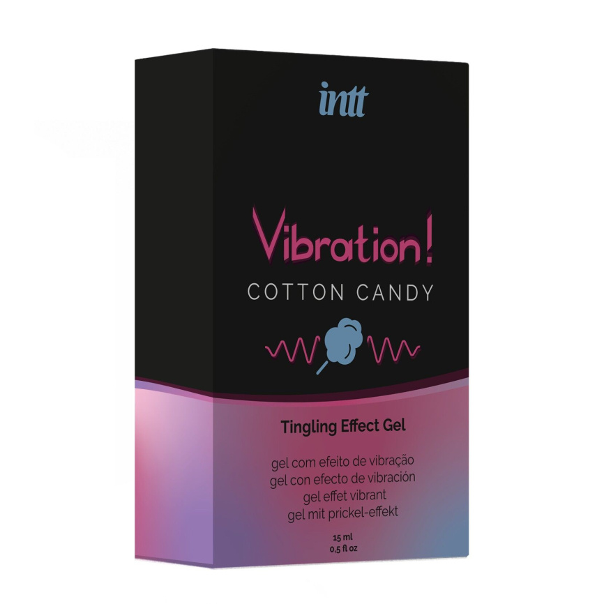 Рідкий вібратор Intt Vibration Cotton Candy (15 мл), густий гель, дуже смачний, діє до 30 хвилин фото 3