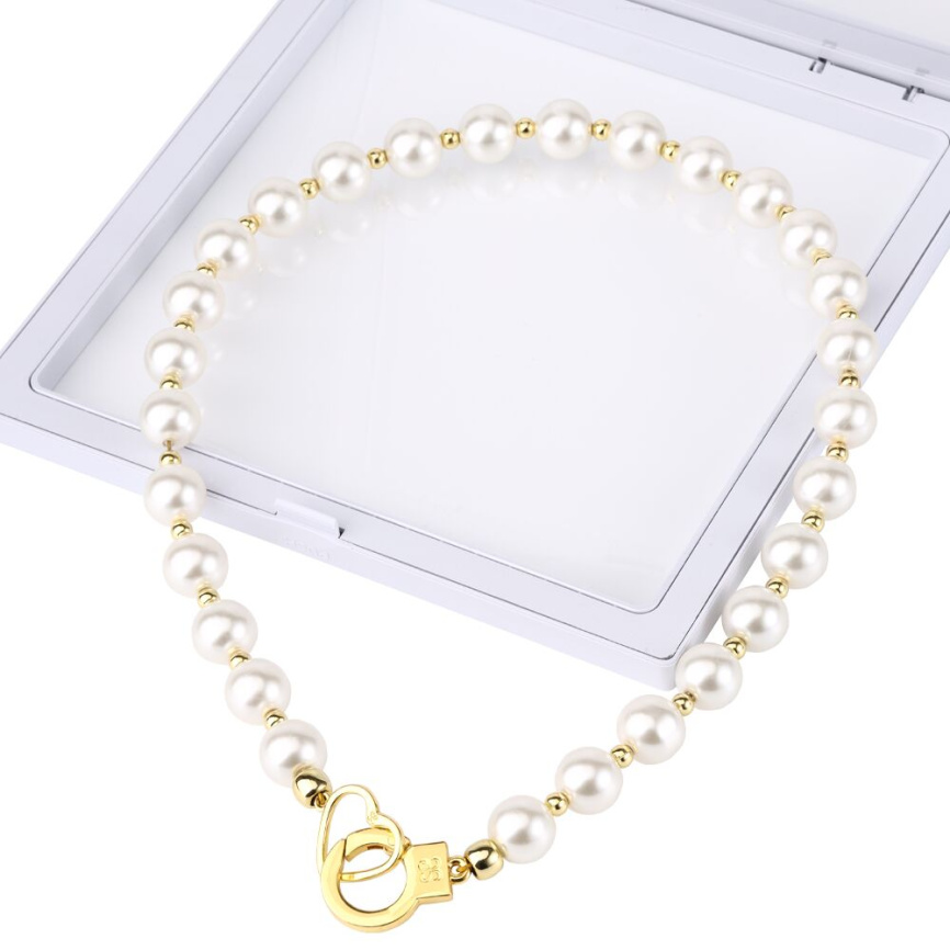 Перлинний нашийник з повідцем LOCKINK Pearl Collar & Leash Set фото 5
