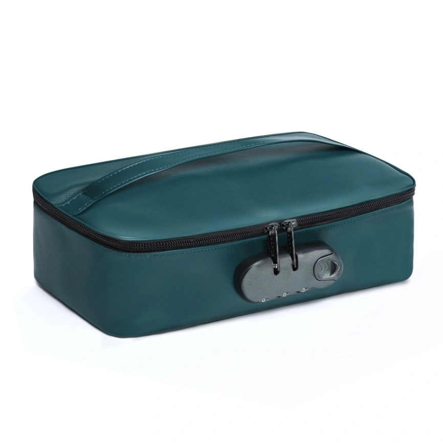 Кейс для игрушек Dorcel DISCREET BOX LUXURY GREEN, кодовый замок, 27×16×7,62 см фото 1