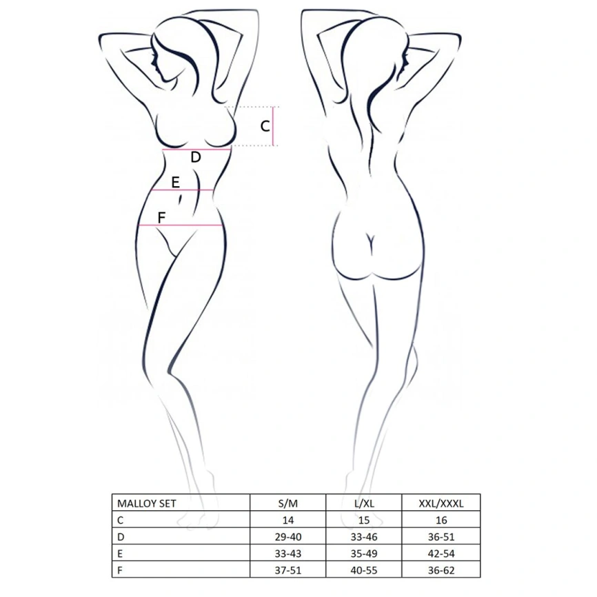Костюм зайки Passion MALLOY SET XXL/XXXL, трусики, топик и ушки фото 6
