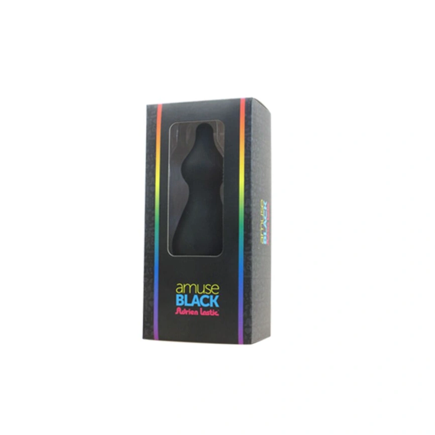 Анальная пробка Adrien Lastic Amuse Big Black (L) с двумя переходами, макс. диаметр 4,4см фото 3