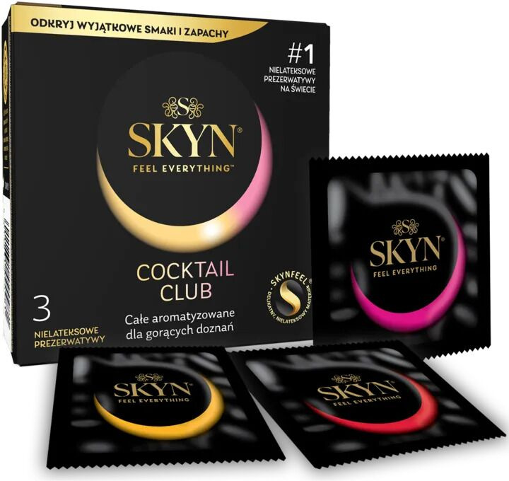 Презервативи SKYN Cocktail Club 3 шт, смаки Pina Colada, Cherry Sunrise та Passion Daiquiri фото 2