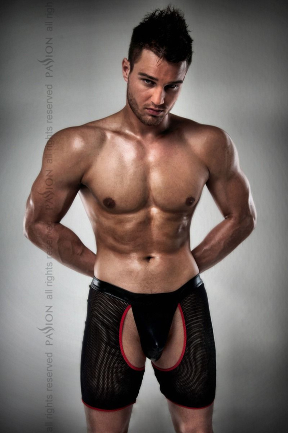 Чоловічі трусики-шорти Passion 012 THONG black L/XL фото 1